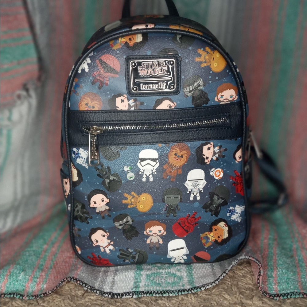 Loungefly Star Wars Character Backpack - Blue and Multicolor